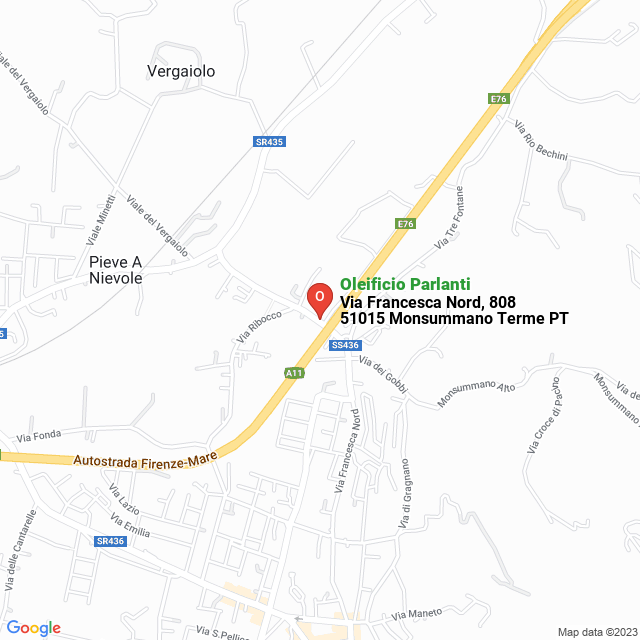 apri la mappa di Oleificio Parlanti