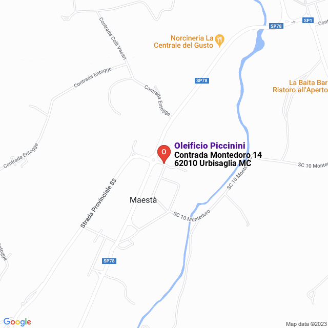 apri la mappa di Oleificio Piccinini