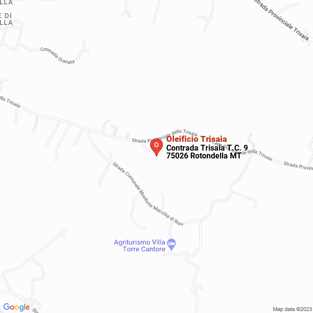 apri la mappa di Oleificio Trisaia