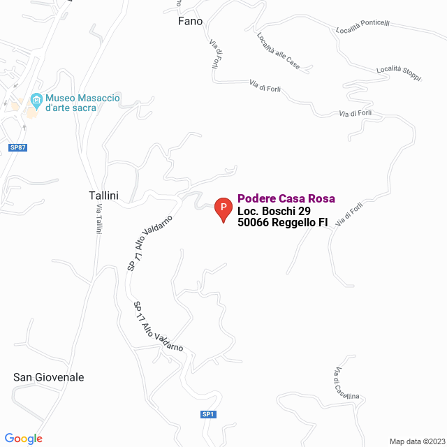 apri la mappa di Podere Casa Rosa