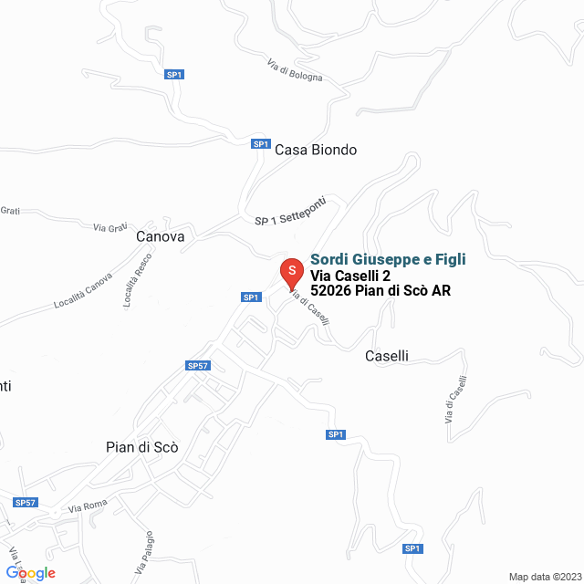 apri la mappa di Sordi Giuseppe e Figli