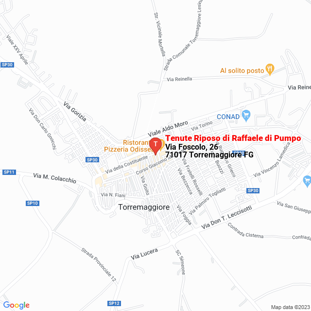 apri la mappa di Tenute Riposo di Raffaele di Pumpo