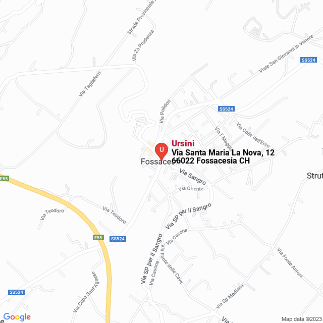 apri la mappa di Ursini