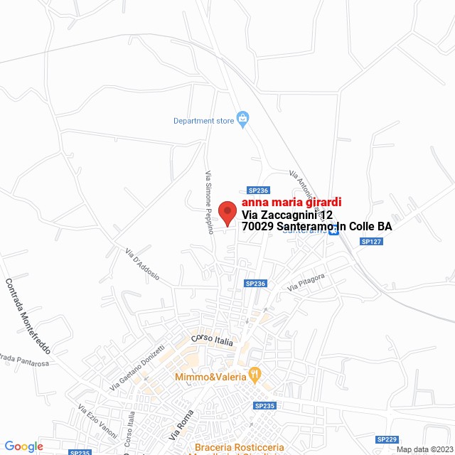 apri la mappa di anna maria girardi