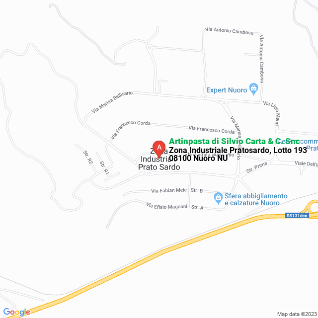 apri la mappa di Artinpasta di Silvio Carta & C. Snc