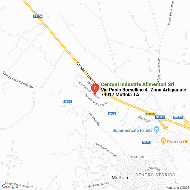apri la mappa di Centoni Industrie Alimentari Srl