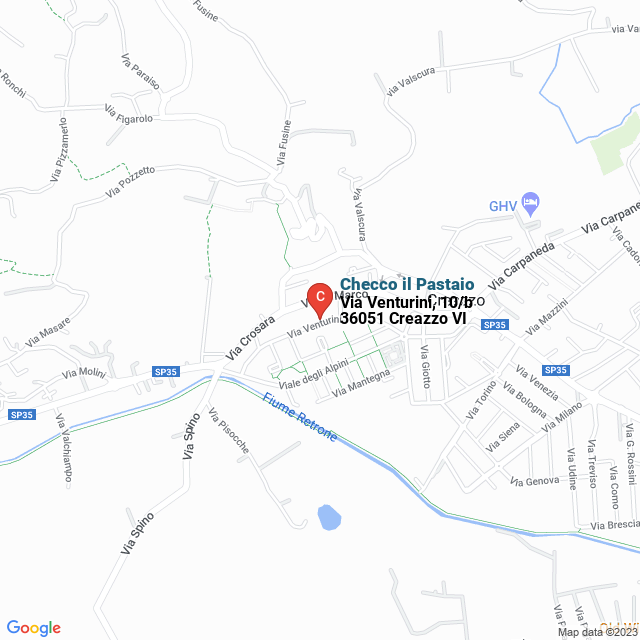 apri la mappa di Checco il Pastaio