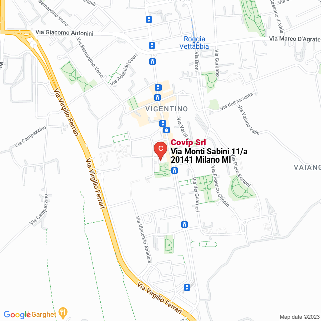 apri la mappa di Covip Srl
