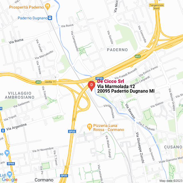 apri la mappa di De Cicco Srl