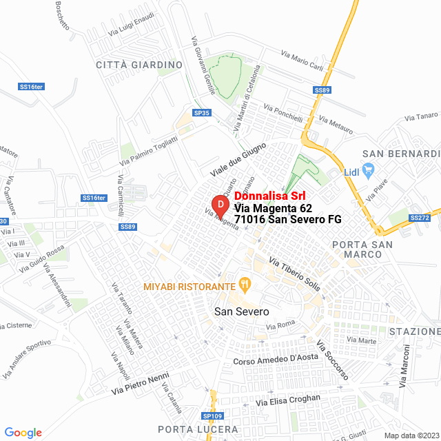 apri la mappa di Donnalisa Srl
