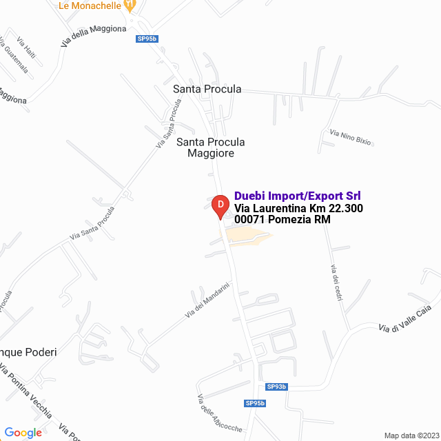 apri la mappa di Duebi Import/Export Srl