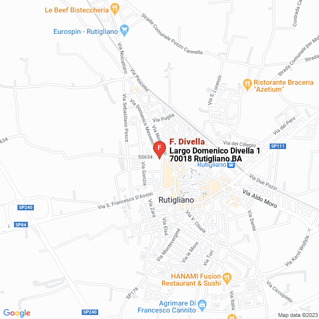 apri la mappa di F. Divella