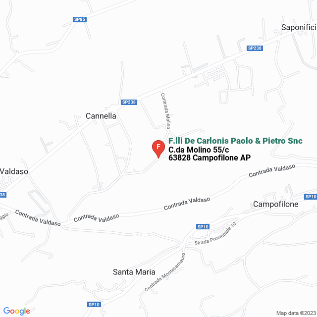 apri la mappa di F.lli De Carlonis Paolo & Pietro Snc