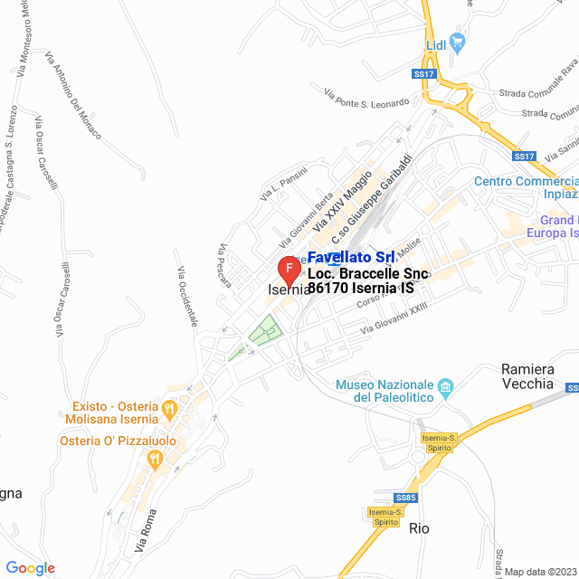 apri la mappa di Favellato Srl