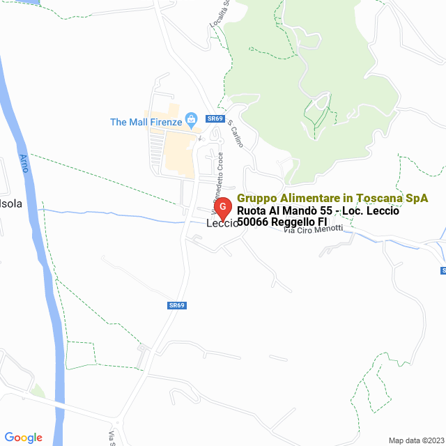 apri la mappa di Gruppo Alimentare in Toscana SpA