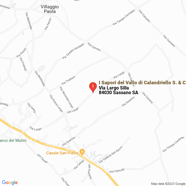 apri la mappa di I Sapori del Vallo di Calandriello S. & C. Snc