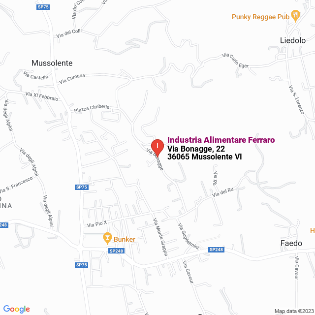 apri la mappa di Industria Alimentare Ferraro