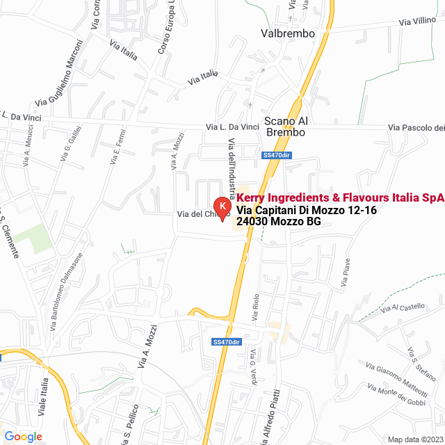 apri la mappa di Kerry Ingredients & Flavours Italia SpA