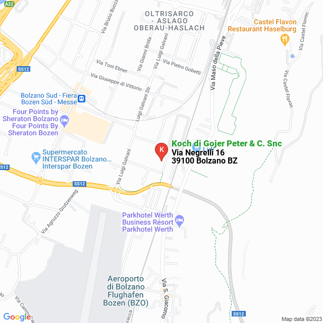 apri la mappa di Koch di Gojer Peter & C. Snc