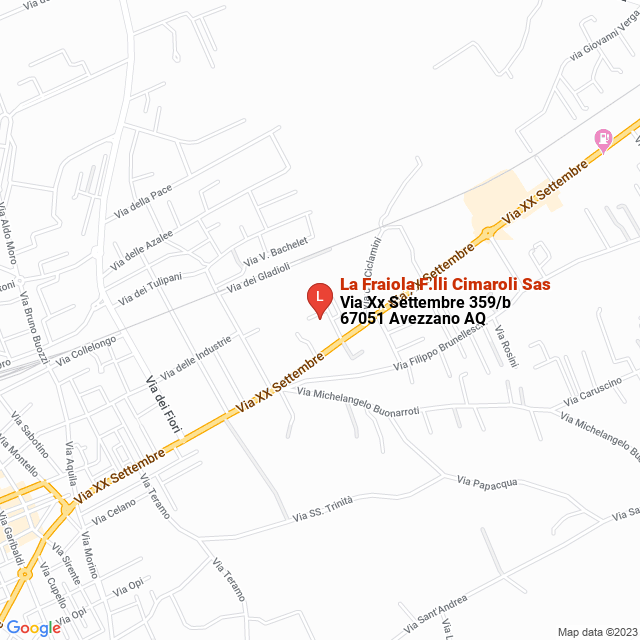 apri la mappa di La Fraiola F.lli Cimaroli Sas