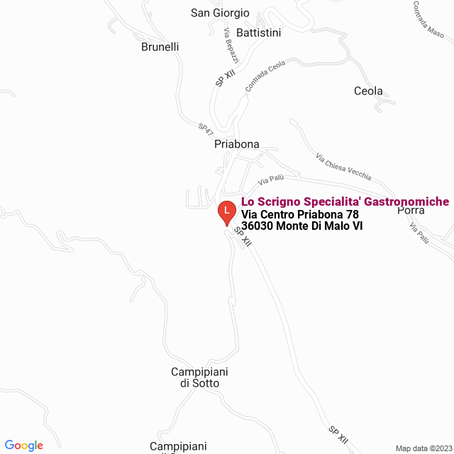 apri la mappa di Lo Scrigno Specialita‘ Gastronomiche