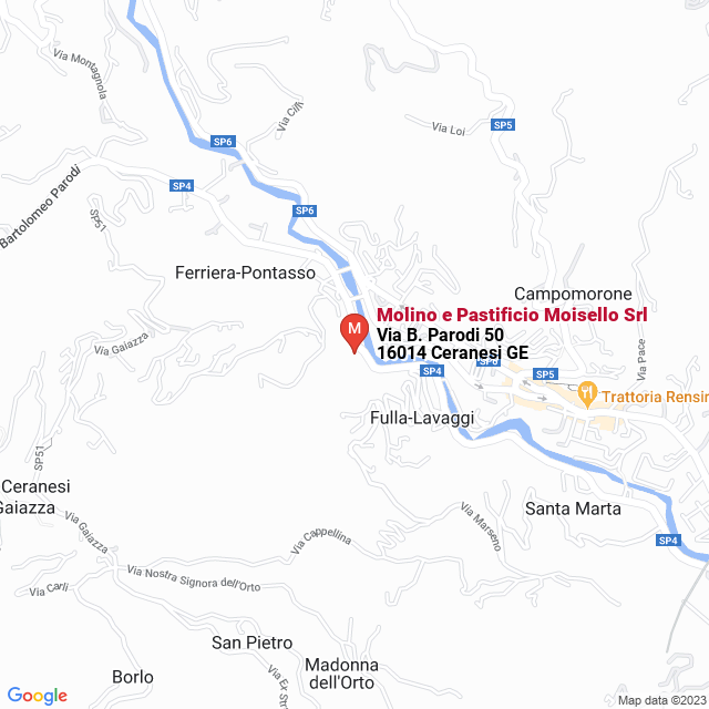 apri la mappa di Molino e Pastificio Moisello Srl