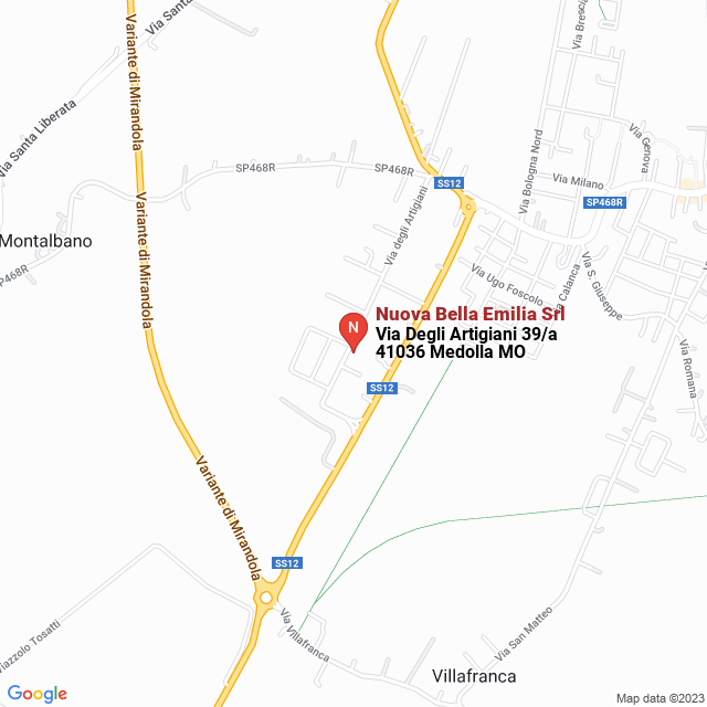apri la mappa di Nuova Bella Emilia Srl