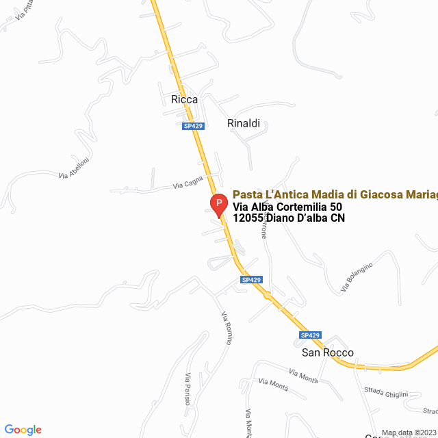 apri la mappa di Pasta L‘Antica Madia di Giacosa Mariagrazia & C Sas