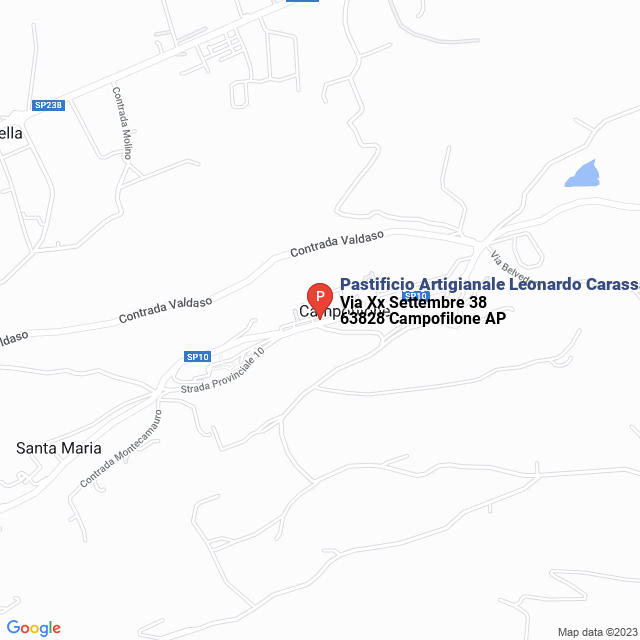 apri la mappa di Pastificio Artigianale Leonardo Carassai Srl