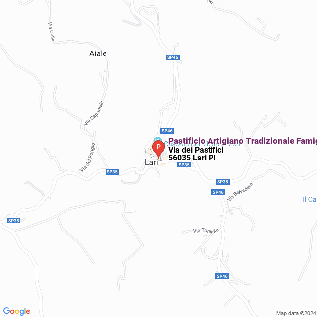 apri la mappa di Pastificio Artigiano Tradizionale Famiglia MARTELLI