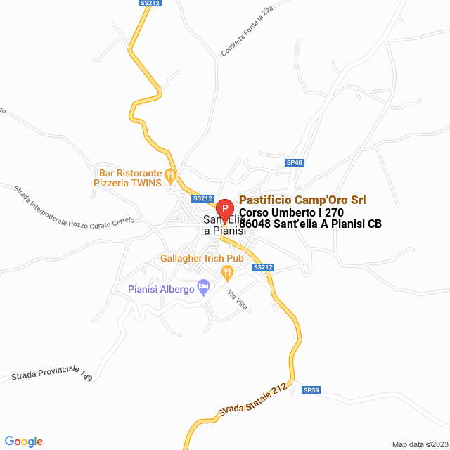 apri la mappa di Pastificio Camp‘Oro Srl