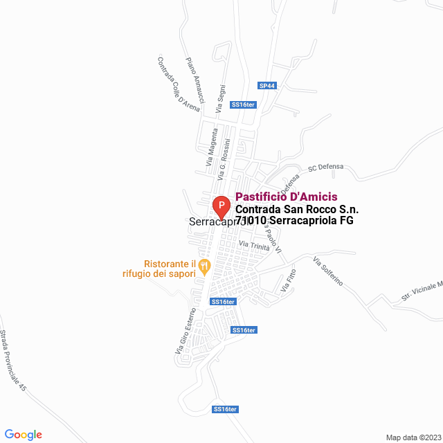 apri la mappa di Pastificio D‘Amicis
