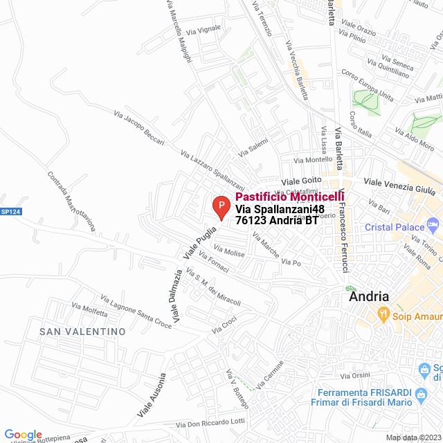 apri la mappa di Pastificio Monticelli