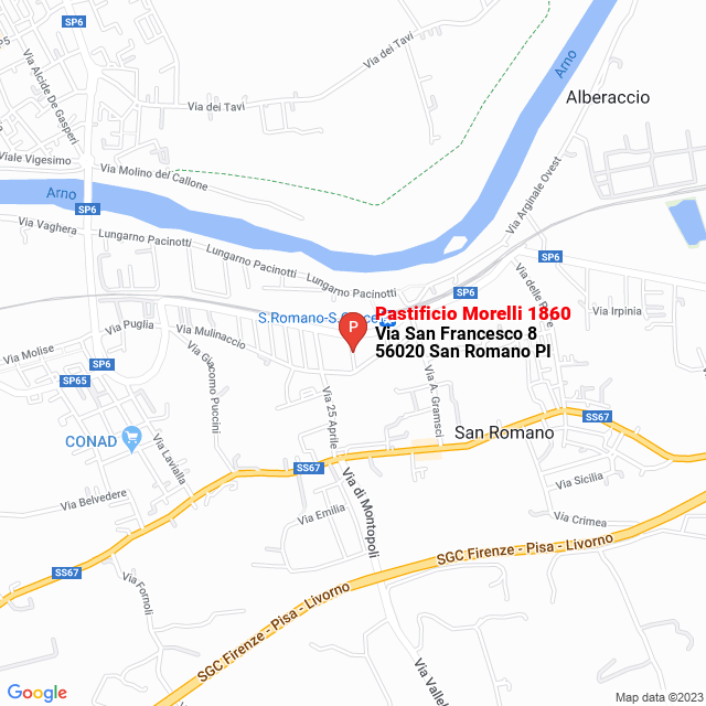 apri la mappa di Pastificio Morelli 1860