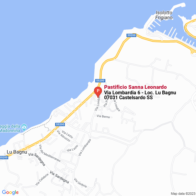 apri la mappa di Pastificio Sanna Leonardo