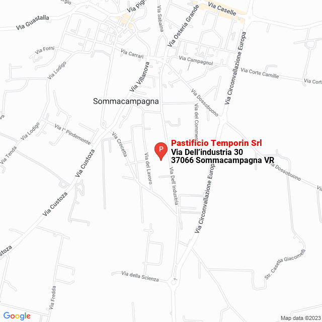 apri la mappa di Pastificio Temporin Srl