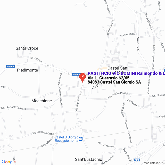 apri la mappa di PASTIFICIO VICIDOMINI Raimondo & Luigi Sas