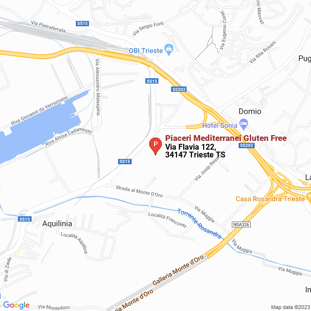 apri la mappa di Piaceri Mediterranei Gluten Free