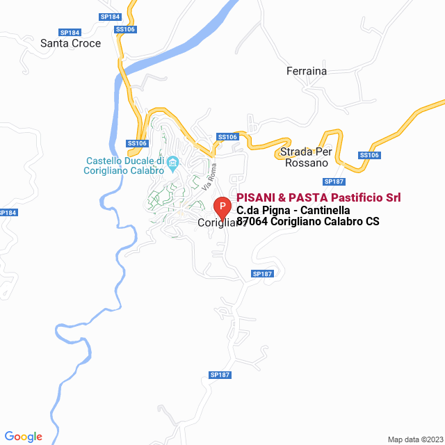apri la mappa di PISANI & PASTA Pastificio Srl
