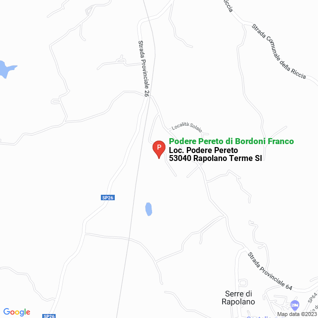 apri la mappa di Podere Pereto di Bordoni Franco