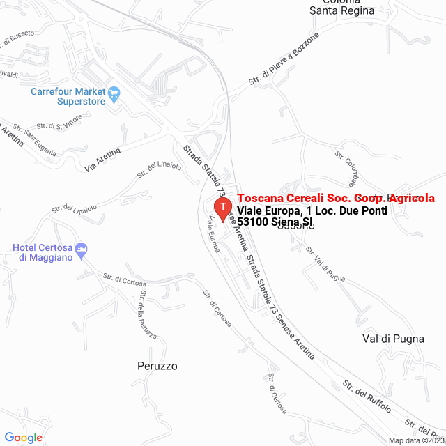 apri la mappa di Toscana Cereali Soc. Coop. Agricola