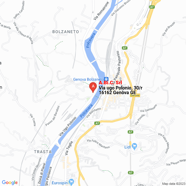 apri la mappa di A.Bi.C. Srl