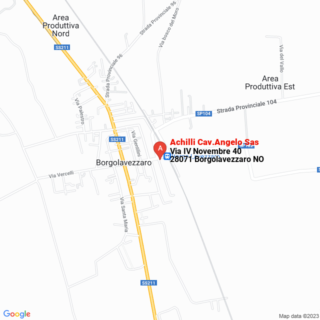 apri la mappa di Achilli Cav.Angelo Sas