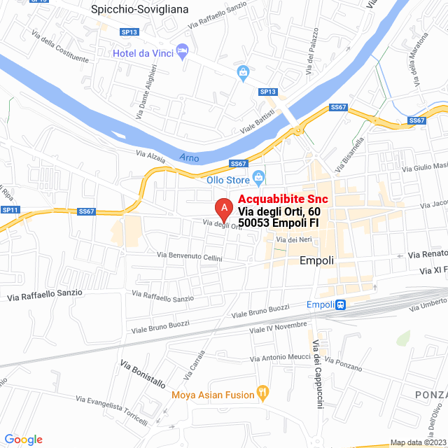 apri la mappa di Acquabibite Snc