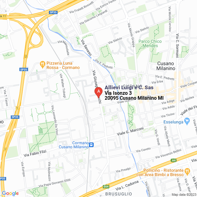 apri la mappa di Allievi Luigi e C. Sas