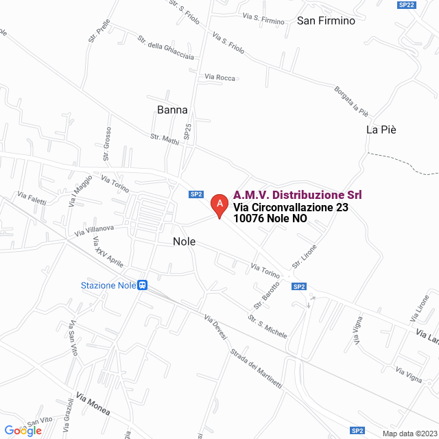 apri la mappa di A.M.V. Distribuzione Srl