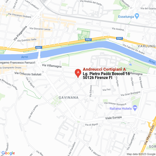 apri la mappa di Andreucci Cortigiani A