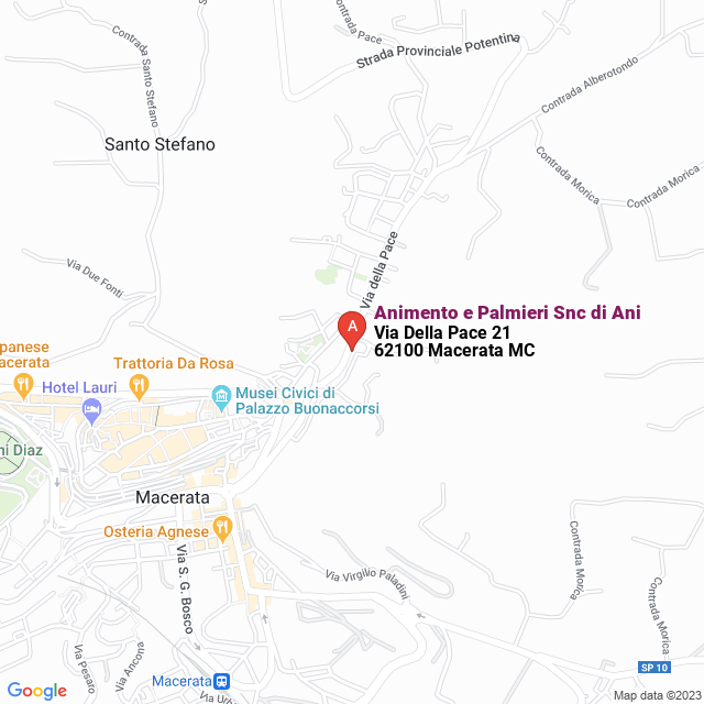 apri la mappa di Animento e Palmieri Snc di Ani