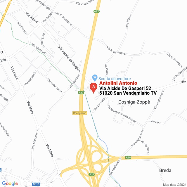 apri la mappa di Antolini Antonio