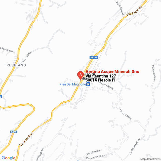 apri la mappa di Aretina Acque Minerali Snc